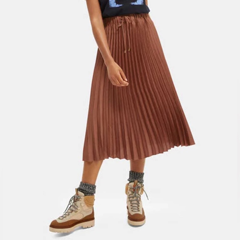 SCOTCH & SODA Pleated Midi Skirt